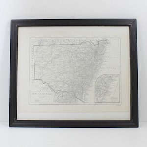 New South Wales, Australia Map - printed in 1910 - Unframed Map