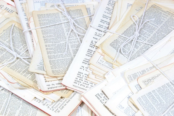 50 Old Bible Pages for Bible Study Journal, Christian Journal, Devotional Journal