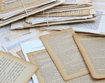 100 gamla boksidor för skräpjournal, collage eller bokpyssel