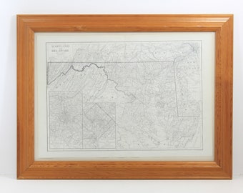 Map of Maryland and Delaware - Printed in 1910 - Unframed Map