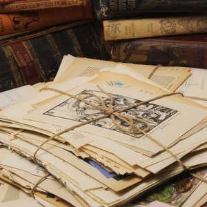 100 páginas de livros antigos para diário de lixo ou artesanato literário, kit inicial para diário de lixo, papel decorativo