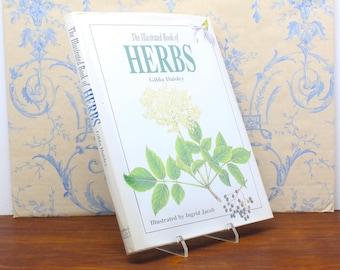 The Illustrated Book of Herbs by Gilda Daisley - Botany Forager Gardener Books with Colour Illustrations