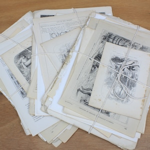25 páginas ilustradas de libros antiguos de la época victoriana para diarios basura o manualidades literarias, kit de inicio para diarios basura, papel decorativo