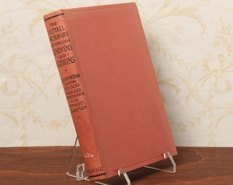 Diccionario Nutall de sinónimos y antónimos en inglés (1960), Libros decorativos, Diccionario vintage