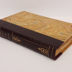 Les Oberlé by Renê Bazin, Antique French Book with Fine Binding