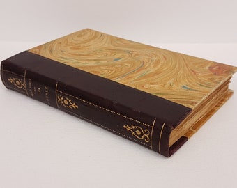 Les Oberlé by Renê Bazin, Antique French Book with Fine Binding