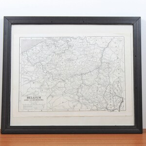 1910 Map of Belgium and Luxembourg - Unframed Map