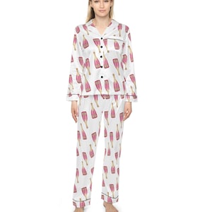 Champagne Problems Pajamas Champagne Problems Pajama Set Champagne Satin Pajamas Champagne Bottle Pajamas Swiftie Pajamas Cute Pajamas