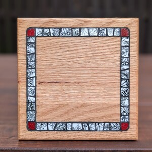 Sottopentola in legno con mosaico rustico – Portapentola in piastrelle fatto a mano – Regalo per la cucina della fattoria