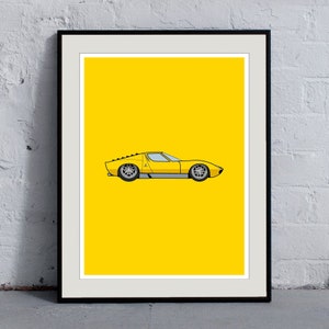 Estampa Lamborghini Miura