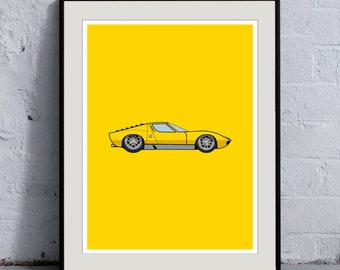 Lamborghini Miura Print