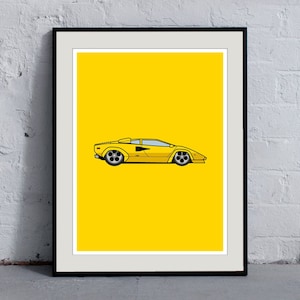 Lamborghini Countach Print