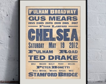 Chelsea FC Print (Vintage Style)