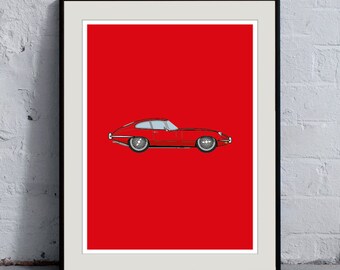E-Type Jaguar Print