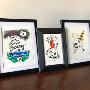 Set of 3 Halloween Framed Flash Art (45-80% OFF W/ SET PRICE)