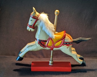 7" Pecan Resin Carousel Horse Figurine for you to paint 7" Pecan Resin Carousel Horse Figurine for you to paint