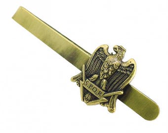 SPQR Eagle Roman Pennant Tie Bar