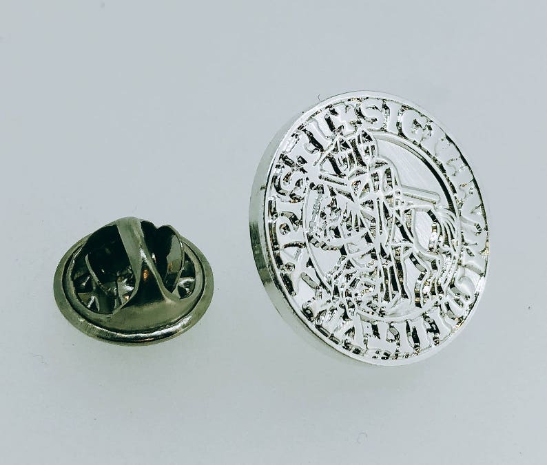 Knights Templar Seal 925 Sterling Silver
