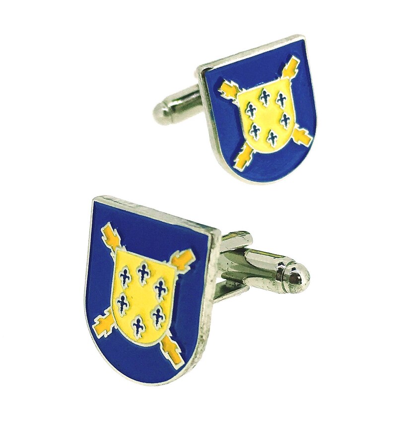 Cufflinks for Shirt Coat of Arms of the Third from Alejandro de Farnesio the 4th of the Legion