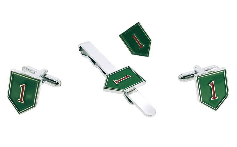The 1st US Infantry Division Cufflinks Lapel Pin /& Tie Bar