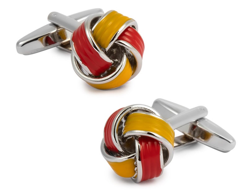 Metal Knots Spanish Colors Cufflinks