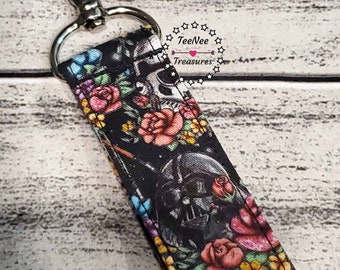 Star Wars Floral Wars Fabric Keychain - Keyfob Wristlet