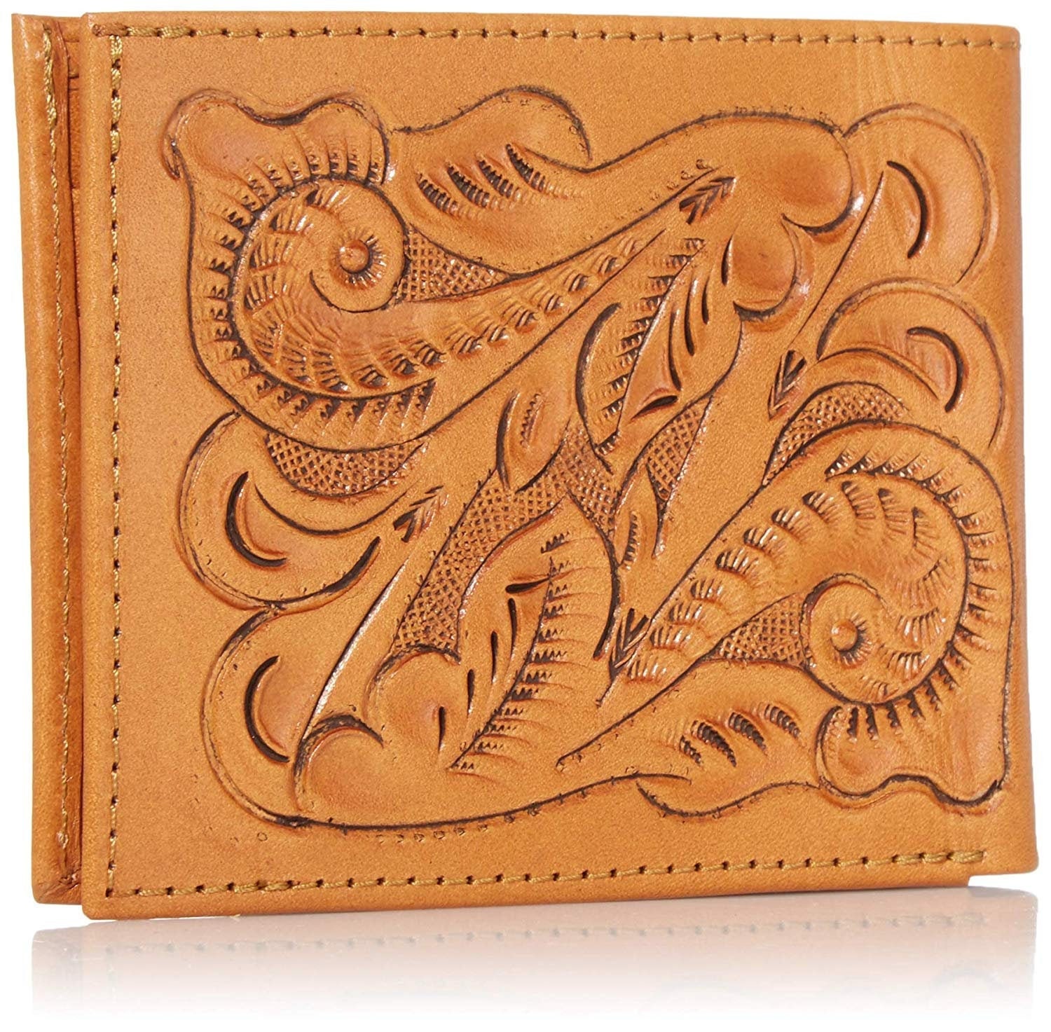 Nocona Men's Tooled leather Trifold Western Wallet
