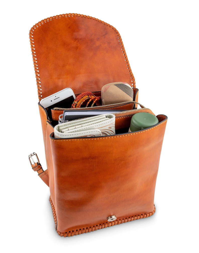 Leather Backpack Purse for Women Hand Tooled Leather Purse Etsy