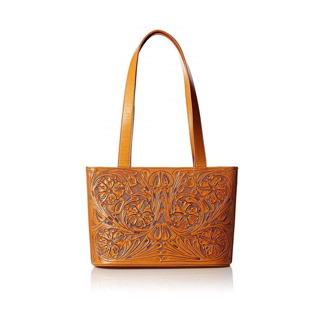 Small Leather Handbag Small Shoulder Bag Mexico Purse Brown Leather Bag