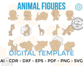 Download Laser Cut Animals Etsy