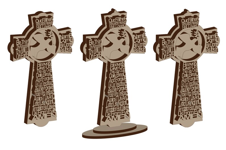 Download Lords Prayer Cross Our Father Laser cut Laser cut patterns ...