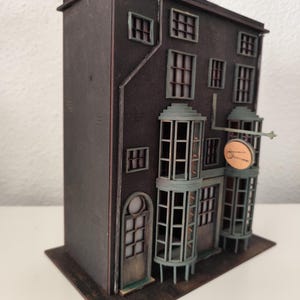 Enchanting Wand Shop 3D Puzzle - Laser-Cut Wood Construction Kit - 76 Pieces