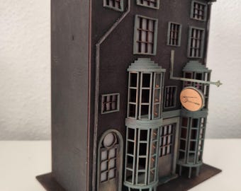 Enchanting Wand Shop 3D Puzzle - Laser-Cut Wood Construction Kit - 76 Pieces
