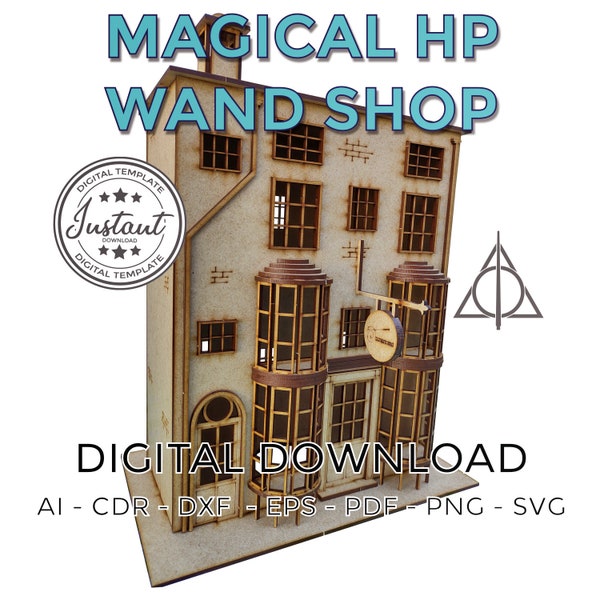 Diagon Alley File for Laser Cut Etsy