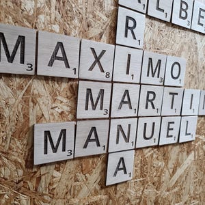 Letras de Scrabble de Madeira – Personalize seus Projetos Criativos com Letras Cortadas e Gravadas a Laser