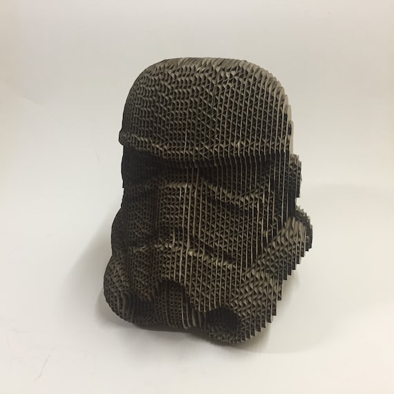 STAR WARS, Stormtrooper, Laser Cut Vector, dxf files for laser, laser cut,  or cnc router cardboard sculpture helmet files archivos