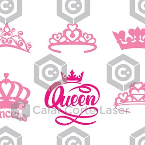 Laser Cut Vector FILE Cdr Dxf Eps for Laser Cut or Cnc Router CORONA CROWN Tiara files archivos Clipart