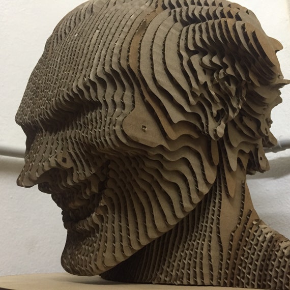 Cardboard sculpture Laser Cut Vector FILE cdr dxf eps for Etsy