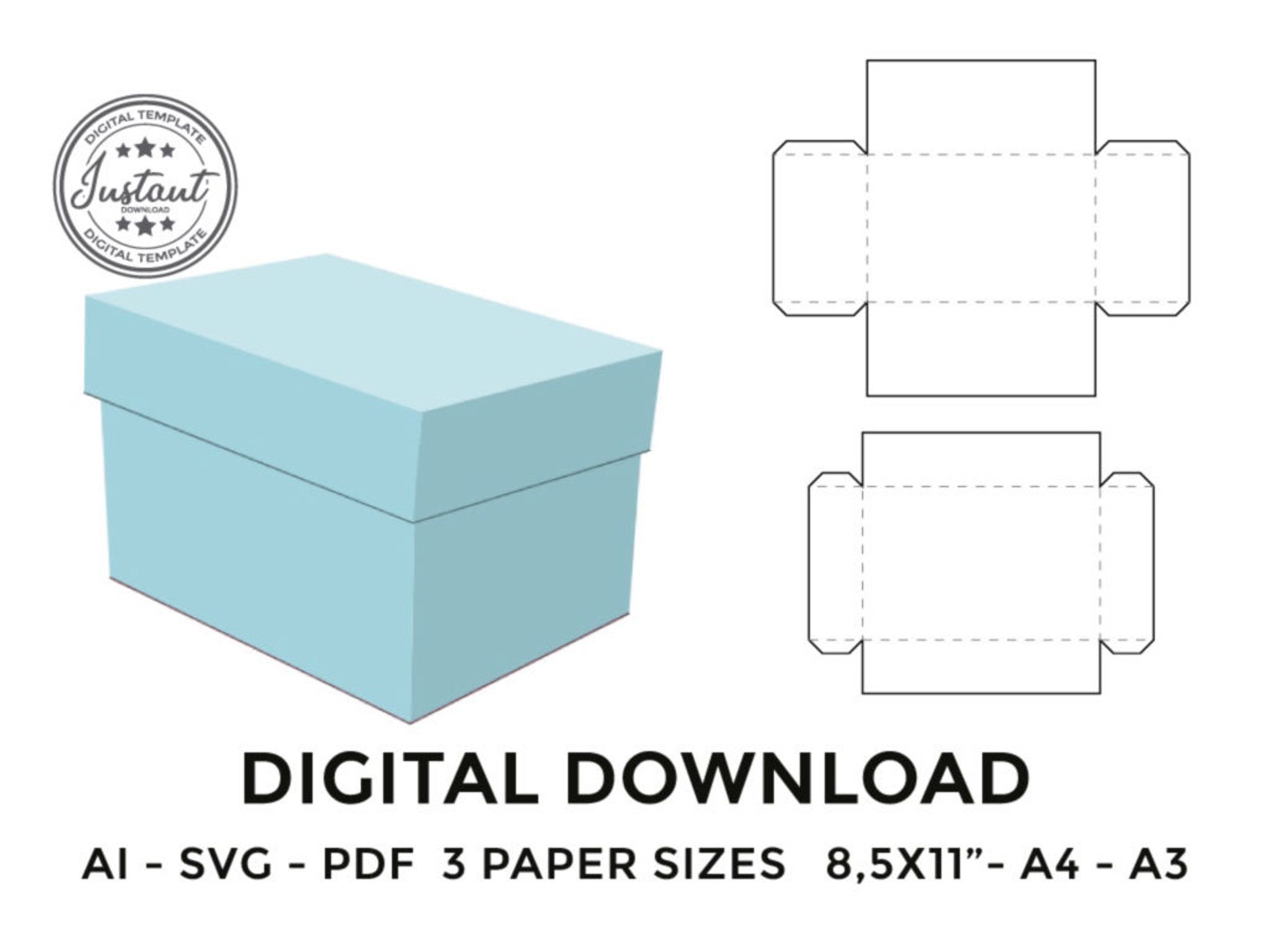 box-with-lid-template