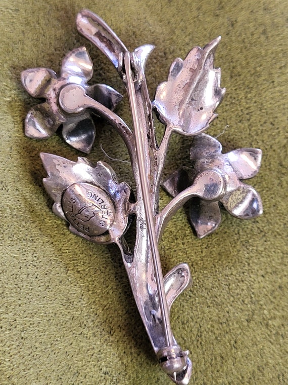 Vintage Sterling Silver Flower Set - image 6