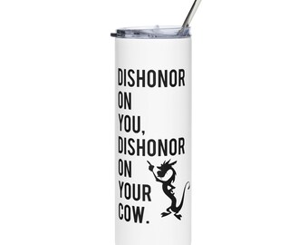 Mulan - Mushu funny Vaso de acero inoxidable