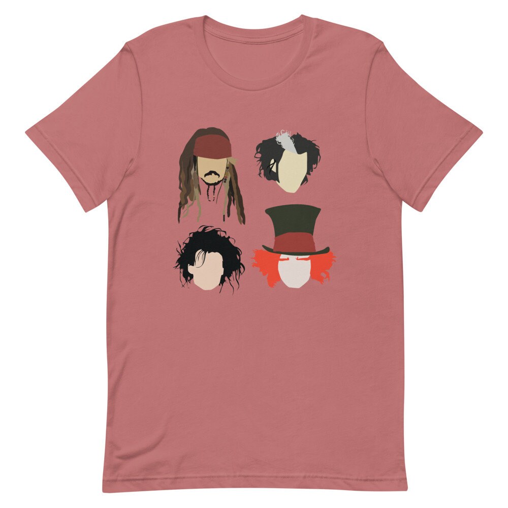 ジョニー・デップ キャラクター 半袖 ユニセックス Tシャツ - Etsy 日本