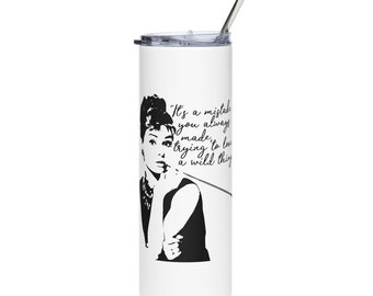 Breakfast at Tiffanys Stainless steel tumbler