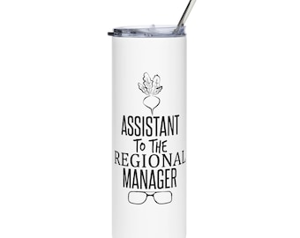 Asistente del Gerente Regional Vaso de acero inoxidable
