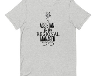 Asistente de la camiseta unisex de manga corta del Gerente Regional