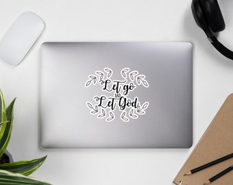Let Go en Let God Bubble-vrije stickers