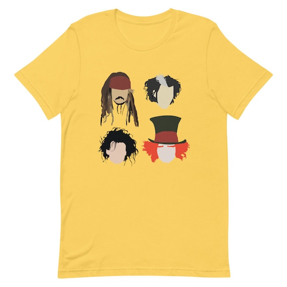 ジョニー・デップ キャラクター 半袖 ユニセックス Tシャツ - Etsy 日本