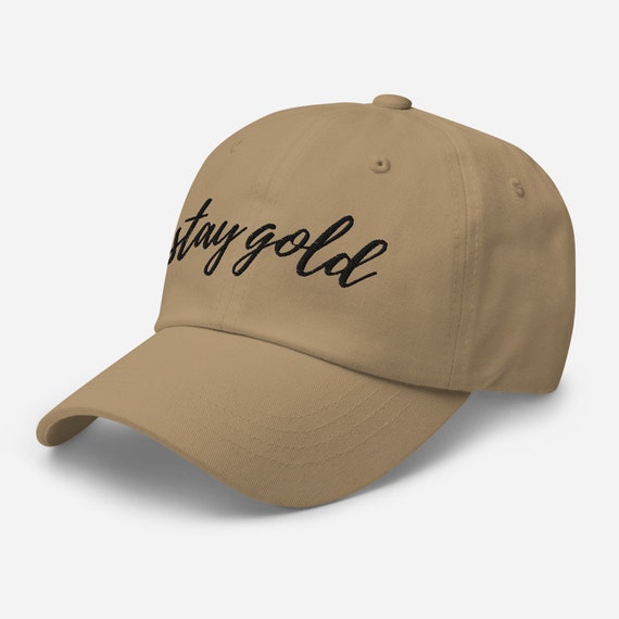 Stay Gold Embroidered Hat - Etsy display picture 1