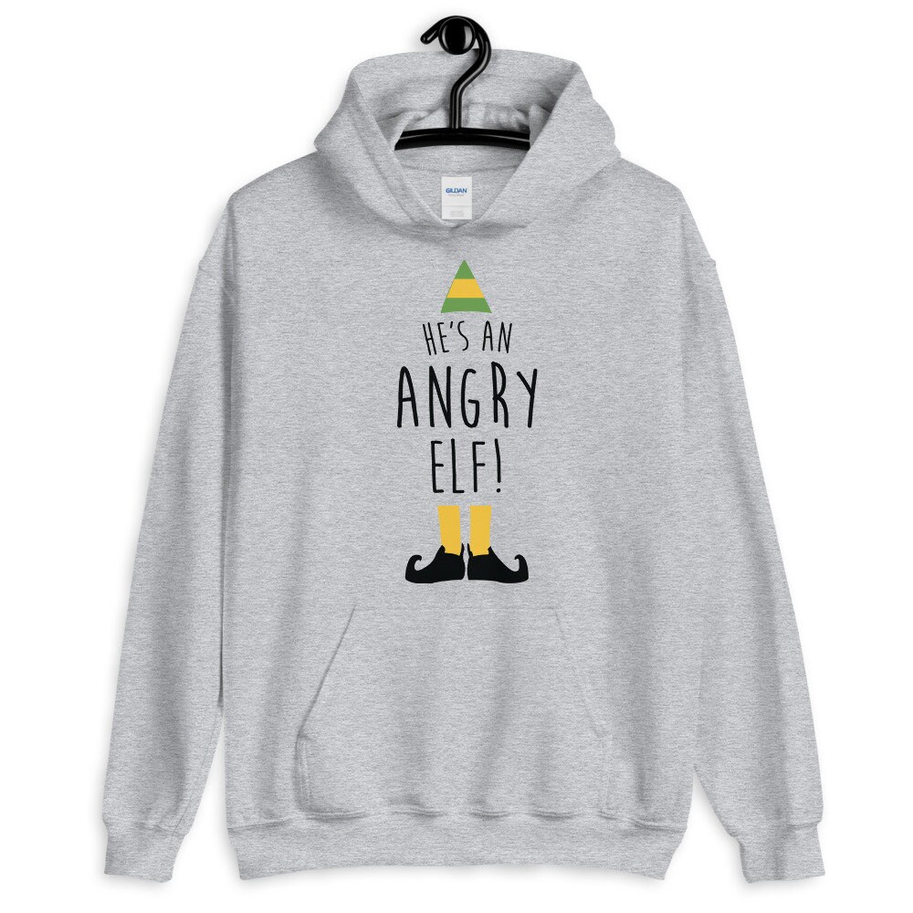 He's an Angry Elf Unisex Hoodie