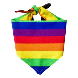 Pride Dog Bandana | Rainbow Dog Bandana | Dog Pride Bandanas | Cat Bandana | Pride Month | Pride Dog Clothes | Bandanas For Dogs | Paw Town